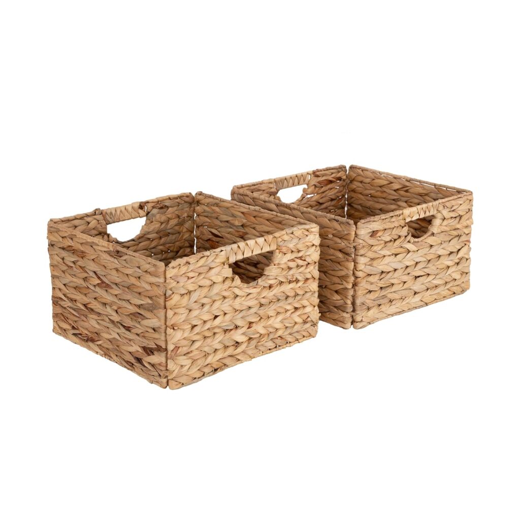  woven storage baskets for bathroom organization hiding clutter and creating clean minimal vanity look
