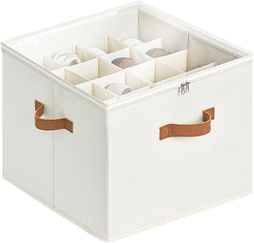 Small space shoe organizer keeping sneakers and everyday shoes visually contained inside a calm minimalist closet system